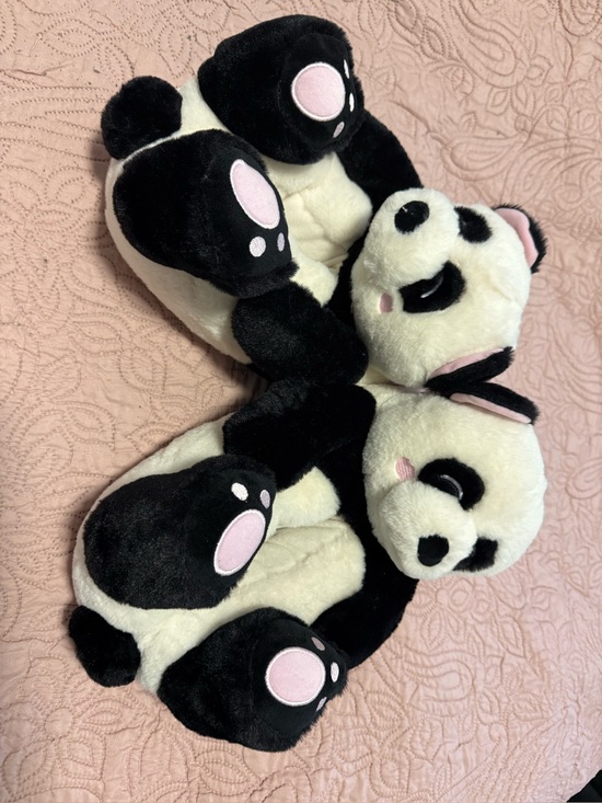 Feetmoji Other - Plush Panda Feetmoji Slippers